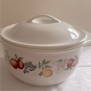 Corelle Coordinates Chutney stoneware casserole dish with lid